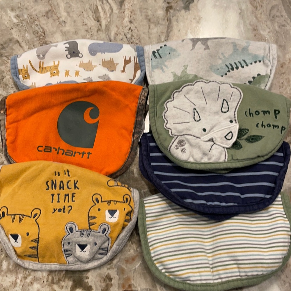 Assorted snap bibs